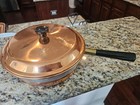 Vintage Benjamin   Medwin 2 Quart Copper Chafing Dish With Lid