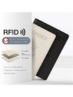 2 Pack Passport Cover With Card Slots Rfid Blocking-white black