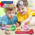 Baby Mini Car Toy For 1 Year Old Boy Gift 6 Set Pull-back Truck For Toddler