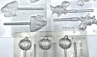 Halloween Candy Lollipop Molds Ck Witch Pumpkin Ghost Variety 3-pack