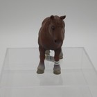 Schleich Heavy Horse Figure 1999 Retired 13244 Brown Stallion Vtg W  Tag   Flag
