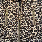 I n Girl Dillards Vest 10 12 Leopard Print Quilted Puffer Zipper Pockets Lining