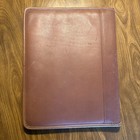 Vintage Coach Brown Leather Folder Organizer Planner Notepad Portfolio