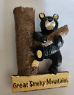 New Great Smoky Mountains Cute Black Bear Climbing Tree Souvenir Magnet 3  3d