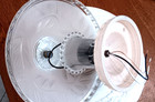 Vintage 30 s 40 s  Ceiling Glass Light Lamp Fixture Glass Shade Chandelier
