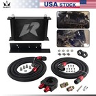 24 Row Core Oil Cooler Kit Bolt On For Nissan Z33 03-08 350z Fairlady 370z Z34