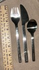 Vintage German Lufthansa Airlines Knife Spoon Fork Set Cutlery By Wolf Karnagel