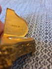 Vintage Avon Miniature Gold Tone Grand Piano Solid Perfume Compact Trinket Box