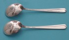 Lot Of 2 Towle Candlelight Sterling Silver Soup Spoons Round Bowl 6 3 8  No Mono