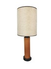 Vintage Mid-century Modern Table Lamp With Drum Shade