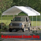 10 X 20 Feet Roof Top Cover White Tarp For Replacement Outdoor Canopy Heavy Duty