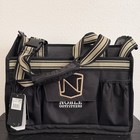 Nobel Outfitters Large Equestrian Black   Beige Grooming Tote  new W  Tags 