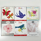 Sizzix Large Lot Of 13 Dies Birds Flowers Leaves Butterfly Dragonfly Tag Card