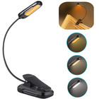 3 Light Modes Flexible Rechargeable Led Book Light With Easy Clip Reading Lamp