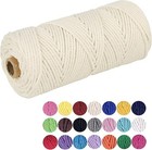 Macrame Cotton Cord 3mm     109 Yards Natural Cotton Cord  Cuerda Artesanal