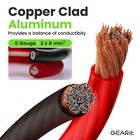 Gearit 0 Gauge 25  50  Cca Amplifier Power   Amp Ground Wire  Black blue red 