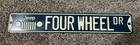 Jeep Four Wheel Dr 20  X 3 25  Tin Metal Sign Street Sign Design Unused Man Cave