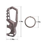 Heavy Duty Metal Key Chain Bottle Opener Carabiner Car Key Chains For Men Women