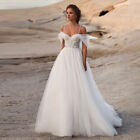 Sexy A-line Wedding Dresses Spaghetti Straps Backless Lace Applique Bridal Gowns