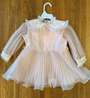 Vintage Girls Toddler Party Dress By Merry Girl Size 4t Light Pink Made In Usa