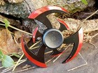 Black Red Fidget Spinner Toy Metal Boys Girls Kids Adults Adhd Focus Stress     