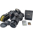 Nikon D3400 Dslr Camera W 18-55mm Vr Lens 128gb Sd Card Excellent W  Bag    