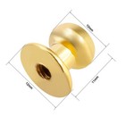 10mmx11mm Gift Jewelry Box Single Hole Round Knobs Pull Handles Gold 10pcs