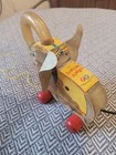 Vintage 1958 Fisher Price Juggling Jumbo Pull Toy  735 Works