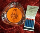 Vintage Arbys Restaurant Glass Ashtray-full Matchbook-og Photo Hollywood