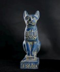 Ancient Egyptian Antiquities Egyptian Goddess Bastet Large Statue Cat Figure Bc