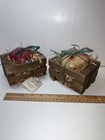 Vintage Apple And Pear Scented Candles Handcrafted Christine Powell Wood Crates