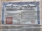 Railway Equipment 1922 China Chinese Treasury    20 Bond Loan   Certificates