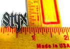 Styx Pin Vintage Collectible Old Rock Band Music Concert Memorabilia Pinback