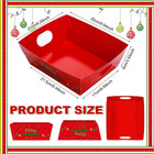 72 Pcs Diy Christmas Gift Basket Kit With Handles  Bows   Clear Bags - Green