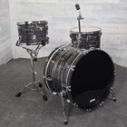 Used Ludwig Classic Maple 3pc Drum Set Vintage Black Oyster - Good