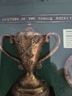 The History Of The Tennis Racket Wall Frame 3d Display Wood Plaque Rare Antique