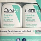 Cerave Foaming Facial Cleanser Multi-pack 24 Fl Oz  Niacinamide  Oil-free