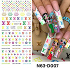 Nails 3d Sticker Multicolor Color  Nail Art Sticker Acrylic  Dipping gel Manicur