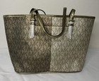 Michael Kors Jet Set Pl Gold Multi Md Carryall Tote