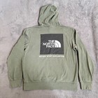 The North Face Pullover Hoodie Outdoor Olive Green Sweatshirt Jacket Mens Size S