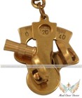 Antique Brass Pocket Sextant Key Chain Nautical Astrolabe Marine New Gifts