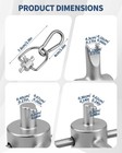 Aecsze Hvac Tools Locking Cap Key For R410a R22 Refrigerant  3-in-1 Silver