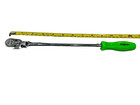 New Snap-on    1 4  Drive 13  Xlong Flex Head Green Hard Handle Ratchet Thllfd72g