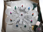 Vintage 1989 10 Noma Lite Shell Star Tree Topper New Old Stock Rare Complete