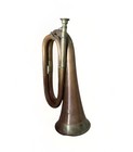 Vintage Copper   Brass Military Style Bugle Horn Made In India