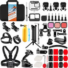 Action Camera Accessories Kit For Gopro Hero 13 12 11 10 9 Black  Waterproof    