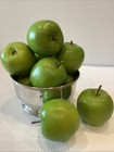 9 Artificial Green Apples Faux Fruit 3 1 2    Realistic Kitchen Display Decor
