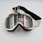 Smith Goggles Ski Atv Snowboarding White Pink Floral Rose Lenses Adjustable Read