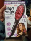 New Simply Straight Ceramic Brush Hair Straightener Brush 450f Ionic Fast