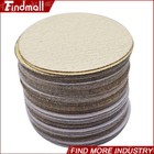 Findmall 100pcs 6  80 Grit No-hole Hook Loop Pad Sanding Disc Flocking Sandpaper